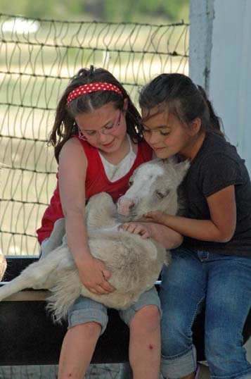 Tyler and Mackenna with foal