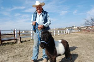 Tony Greaves with Little America's Fan Man