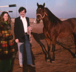 Tony and Carol at Flight 8 Farms in 1974